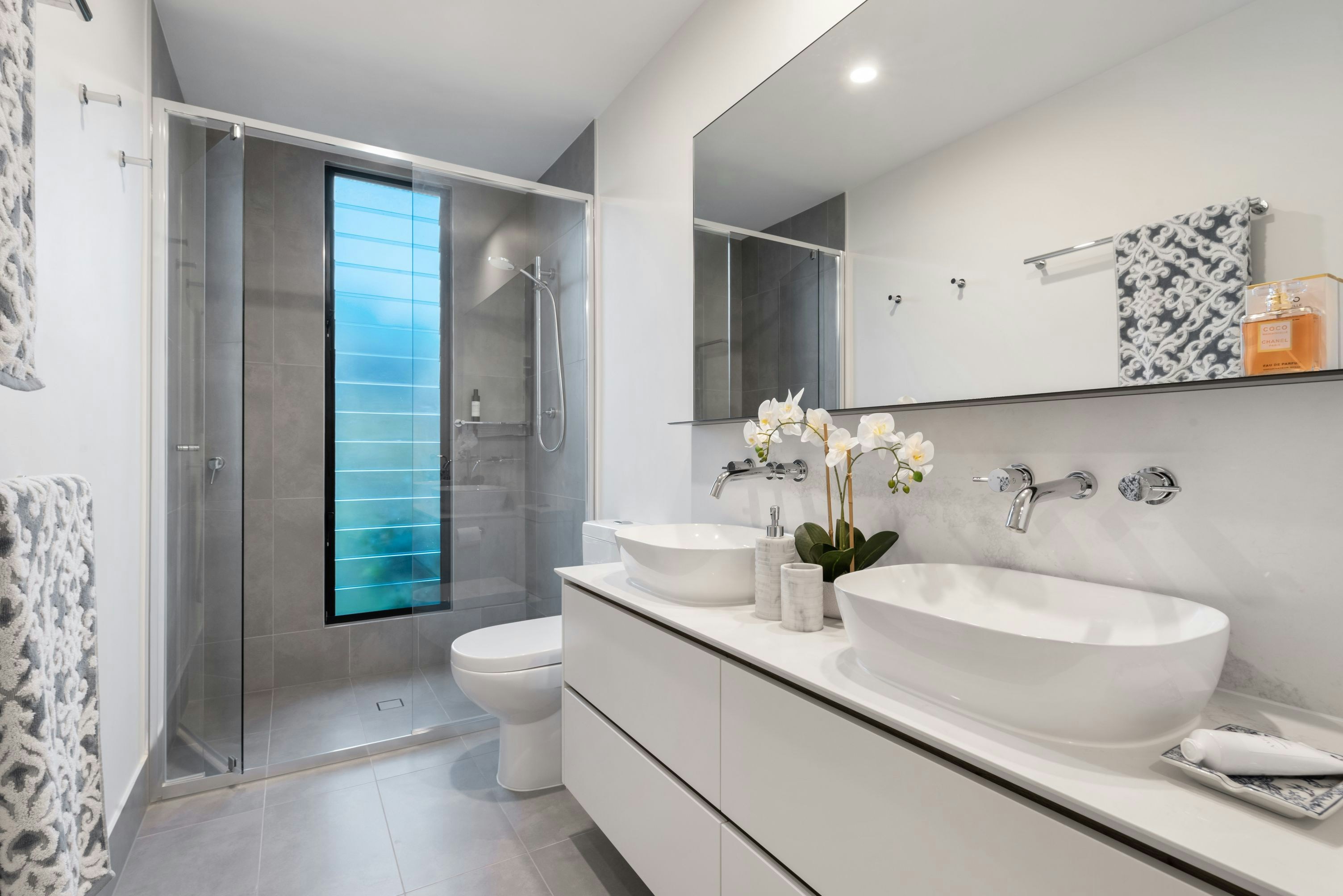 A clean, modern bathroom — the kind Aurex Plan helps protect